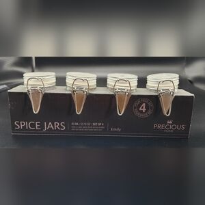 Precious Home Spice Jars 2.75oz Set of 4